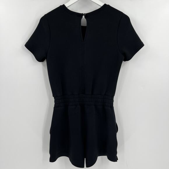 SPANX‎ AirEssentials Short Sleeve Romper Pockets Soft Airluxe Black Size XS - Picture 7 of 12